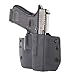 Infused Kydex USA OWB Basic Range Holster - Matte Black (Left-Hand, for 1911 w/o Rail)