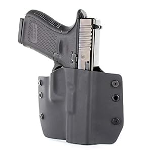 Black OWB Holster – Belt Loop Style for More Than 250 Different Handguns. Left & Right Versions Available.