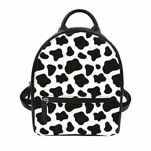 cow print mini backpack