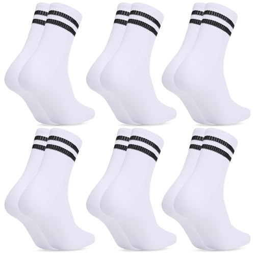 GAJUS Damen Socken 6 Paar - Baumwolle Sportsocken Für Alltag & Sport