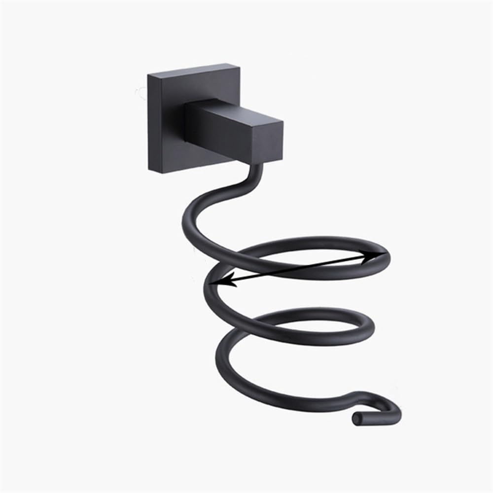 Porte-serviettes double en aluminium espace noir mat pour une robinetterie haut de gamme