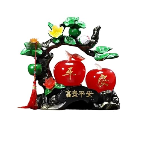 Sculpture de symbole de chance et arbre fruitier Feng Shui pour salon et bureau