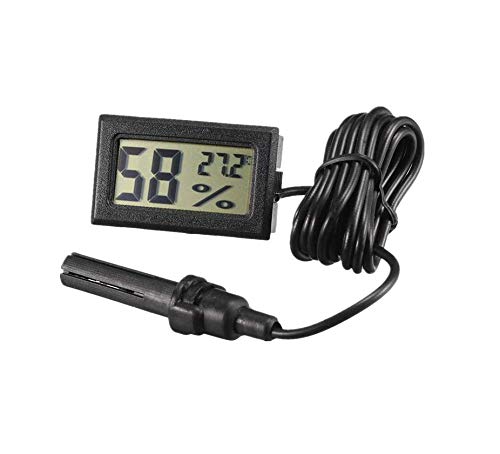 CentIoT - Hygrometer Temperature and Humidity Sensor meter - with Mini LCD Digital Display - for Incubator Aquarium Soil Temperature (Black) (B088DFB2ZM) Amazon Price History, Amazon Price Tracker