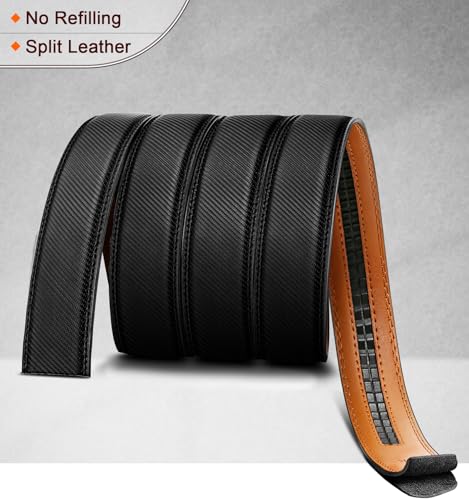 Image of BULLIANT Men Belt Customizing-Ratchet Belts Strap Buckle Individual For Repalcement or Self-Assembling 1 3 /8 inch-Cut for Fit