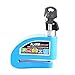 Produktbild Keenso Motorrad Scheibenbremse Schloss, Fahrrad Scheinbenbremse Diebstahlsicherung Schloss 110DB Sicherheit Alarmierungssystem Universal für Motorrad, Roller, Fahrrad (Blau)