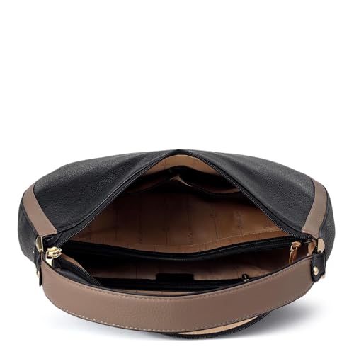 Image of Da Milano Leather Shoulder Bag for Women - Brown (Large) (LB-00317OL)