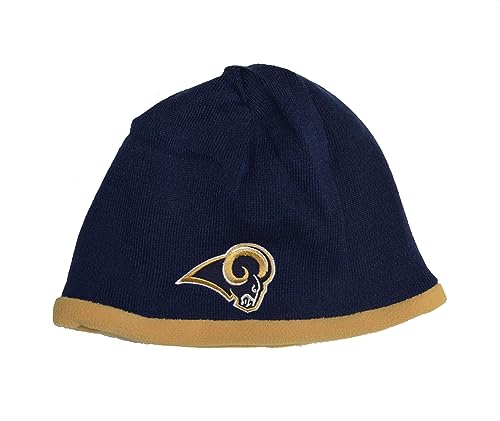 St Louis Rams Reversible Skull Cap - NFL Los Angeles Cuffless Beanie Knit Hat