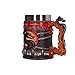 Nemesis Now Mortal Kombat Tankard, Featuring the Iconic Dragon Logo, Scorpion's Kunai Chains and Blood Drip Design, Video Game Merch and Collectible, 15.5cm
