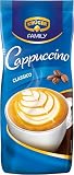 KRÜGER Family Cappuccino Classico, aromatisiertes Getränkepulver mit löslichem Bohnenkaffee, koffeinhaltig, 500 g Beutel (Packung mit 5)