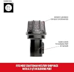 Muffler Diffuser Wet Dry Vac Attachment, Industrial-Grade Shop Vacuum Accessory for Diffusing The Airstream While Cleaning, Fits 2-1/2 in. Hose Diameter