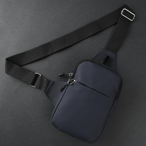 HOTUT Sling Chest Crossbody Bag,Wasserdicht Schultertasche für Herren und Damen,Klein Umhängetasche Leichte Sling Bag für Radfahren, Wandern und Kurztrips (Blau)