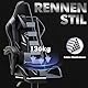 COLAMY Gaming Stuhl, Computer Stuhl mit Fußstütze und Lendenwirbelstütze, höhenverstellbarer Gaming Chair mit 360°-Drehsitz und Kopfstütze, Video Gamer PC Stuhl, Ergonomische hohe Rückenlehne, Grau