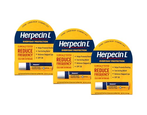 Herpecin L Lip Protectant SPF 30 0.10 oz (Pack of 3)