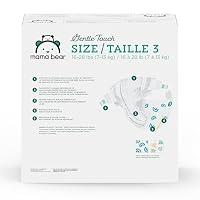 Amazon Brand - Mama Bear Gentle Touch Baby Diapers, Size 3, 168 Count (4 packs of 42), Leakproof, Keeps Baby Dry, Skin Safe, Formulated without Fragrance with Wetness Indicator — image 8