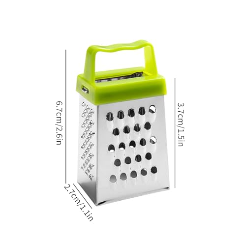 Rallador de Queso Acero Inoxidable 4 Caras Verde miniatura 2