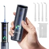 COSLUS T50 Irrigador Dental Bucal Inalámbrico Viajes con Pantalla,Negro
