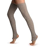 LissKiss Grey Stirrup Dance/Ballet Leg Warmers - Grau Beinwärmer