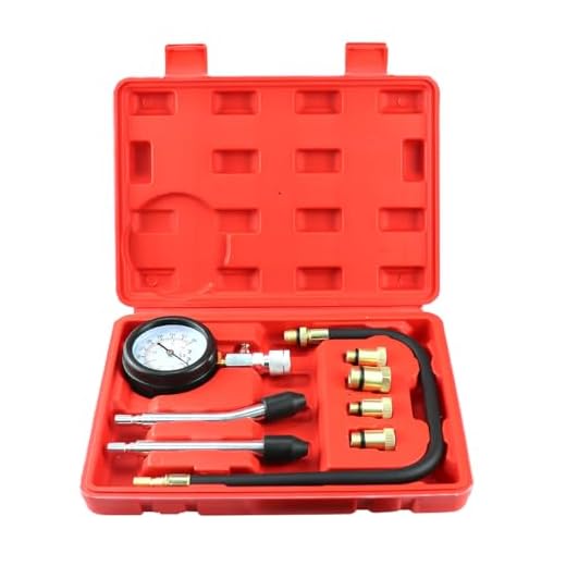 Comprobador la Compresión Detector el Cilindro, Comprobador De Presión De Bomba De Combustible Gasolina 0-300 PSI, para Motores de Gasolina