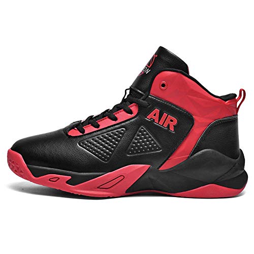 rongfenghuang Spring 2021 New Basketball Men s Shoes Sneakers high Help Shoes Running Shoes Casual Shoes Men s Shoes Red 8