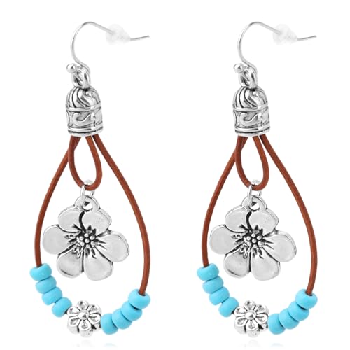 Boucles d'oreilles bohèmes légères anti-perte pour oreilles sensibles