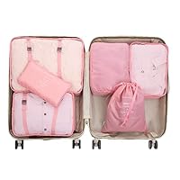 Eono Organizzatori Da Viaggio A Compressione, Organizer Valigia Set, Cubo Di Viaggio, Cubi Di Imballaggio Compression Packing Cube Navy 4 Set
