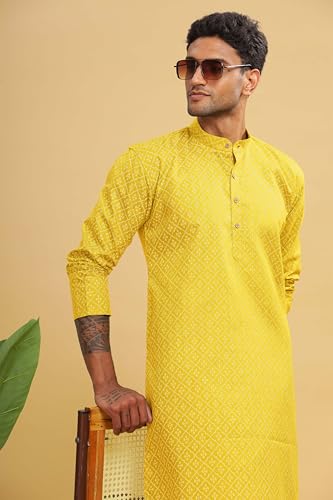 Image of BE ACTIVE Cotton | Traditional and Elegant Look | Indian Kurta for Men | Full Sleeve Kurta