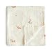 Mushie Muslin Baby Swaddle Blanket | 100% Organic Cotton (Flowers)