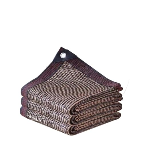 HUDFVIOI Filet De Protection Solaire Filet Pare-Soleil en Aiguille de caféier Jardin de Maison Succulent Filet Pare-Soleil Parasol de Balcon Abri de Voiture pour la Protection Solaire(Coffee,4x4m)