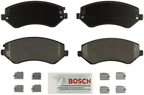 BOSCH BE856H Blue Semi-Metallic Disc Brake Pad Set With Hardware - Compatible With Select Chrysler Town & Country, Voyager; Dodge Caravan, Grand Caravan; FRONT