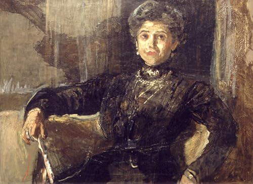 Lienzo Se?ora De ?lvarez cuadro decorativo Ignacio Pinazo para comedor elegante