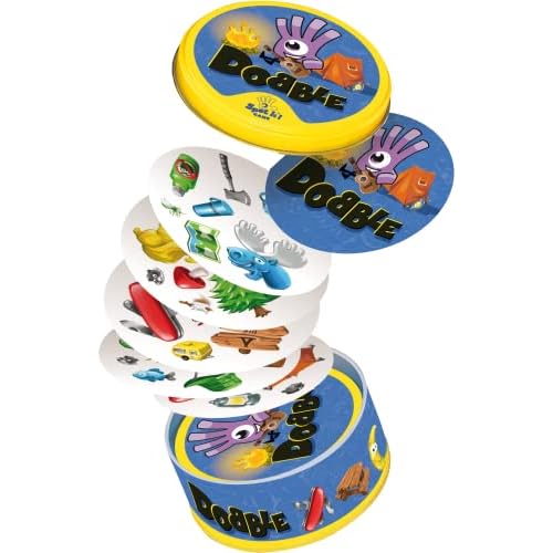 Asmodee | Dobble Camping | Card Game | Ages 6+ | 2-8 Players | 15 Minutes Playing Time