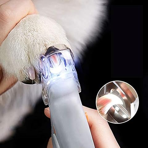 TWH Cat and Dog Nail Clipper, LED Light Pet Nail Clipper LED Lamp Magnifying Glass Anti Cutting Blood Line Pet Nail Clipper, Great for Trimming Cats & Dogs Nails & Claws Cover