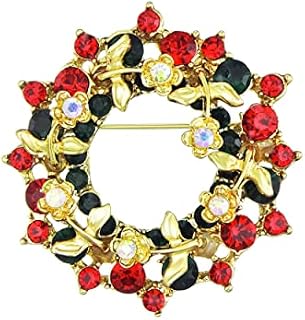 Philip Jones Wreath Christmas Brooch