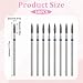 10 Pcs Diamond Flame Cuticle Drill Bits with Case 3/32'' Cuticle Clean Drill Bit Cuticle Nail Drill Bits Electric Nail File Machine Cuticle Bit Manicure Pedicure Polishing Kit for Nail Salon Manicure