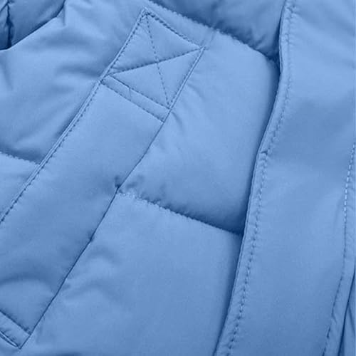 Kids Puffer Jacket Toddler Winter Hooded Quilted Padded Down Coat Windproof Warm Puffer Coats with Pockets3