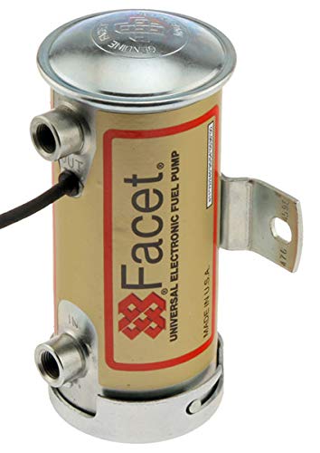 Facet New Cylindrical Solid State Fuel Pump 12V, 6.5-8Psi, 24' Min Dry Lift, 32 GPH