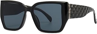 Square Oversized Sunglasses Women's Big Frame Cat Eye Sun Glasses Retro Streetwear Shades - MTZJH