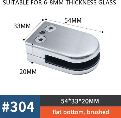 Clips de cristal de acero ajustables para proteger balcones y piscinas 3