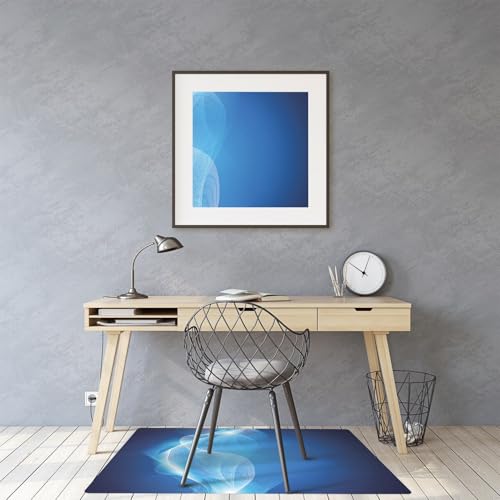 Protège-sol pour chaise de bureau 120x90 rectangulaire et antidérapant
