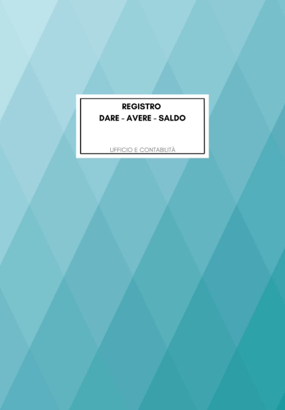 Registro Dare Avere Saldo: Formato 24x17 - 110 pagine
