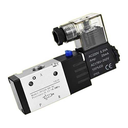 Électrovanne pneumatique 3V210-08 commande gaz air aimant 1/4 - 2