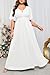 Talisea Plus Size Wedding Dress for Bride Simple White Bridal Shower Engagement Elegant Formal Chiffon Long Maxi Dress 2025