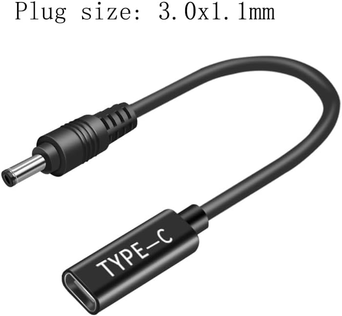 USB C Male to Female DC Adapter 3.0x1.1mm, 19V DC Adapter Made for Acer, Samsung Laptop Series - Image 2