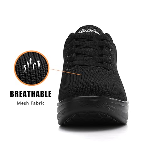 Oude Sneakers for Women Comfortable | Shoes for Women Traveling | 2 Inch Air Cushion Rocker Bottom4