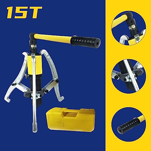 Kit extracteur de roulement hydraulique 15T en acier forgé haute précision - 7