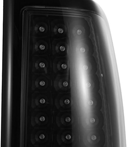 AKKON - For 03-06 Chevy Silverado 04-06 GMC Sierra Pickup Truck Black LED Tail Lights Brake Lamps Replacement