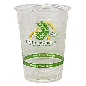 Eco-Friendly Clear PLA Disposable Cold Cup 32oz | Food Safe Cups | Clear PLA Disposable Cold Cup for Wedding, Catering & Parties | Pack of 600 (32oz)