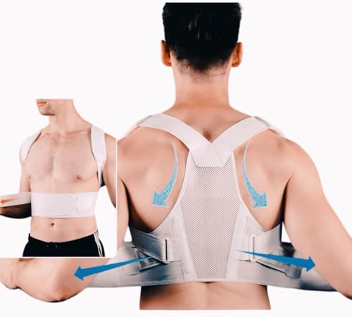 Corretor De Postura Fliptok Lombar Cervical Reforçado Branco