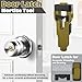 WALFRONT Door Latch Mortise Tool, Stainless Steel and ABS Contour Blades with Preset Depth for Accurate Chiseling on 1-3/4in or 1-3/8in Thick Doors