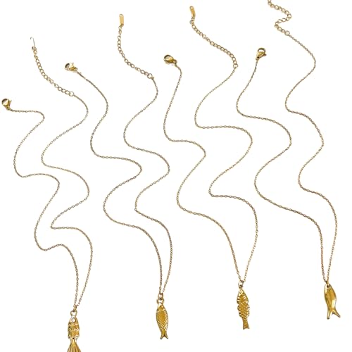 Collier avec pendentif petit poisson pour votre style quotidien et décontracté
